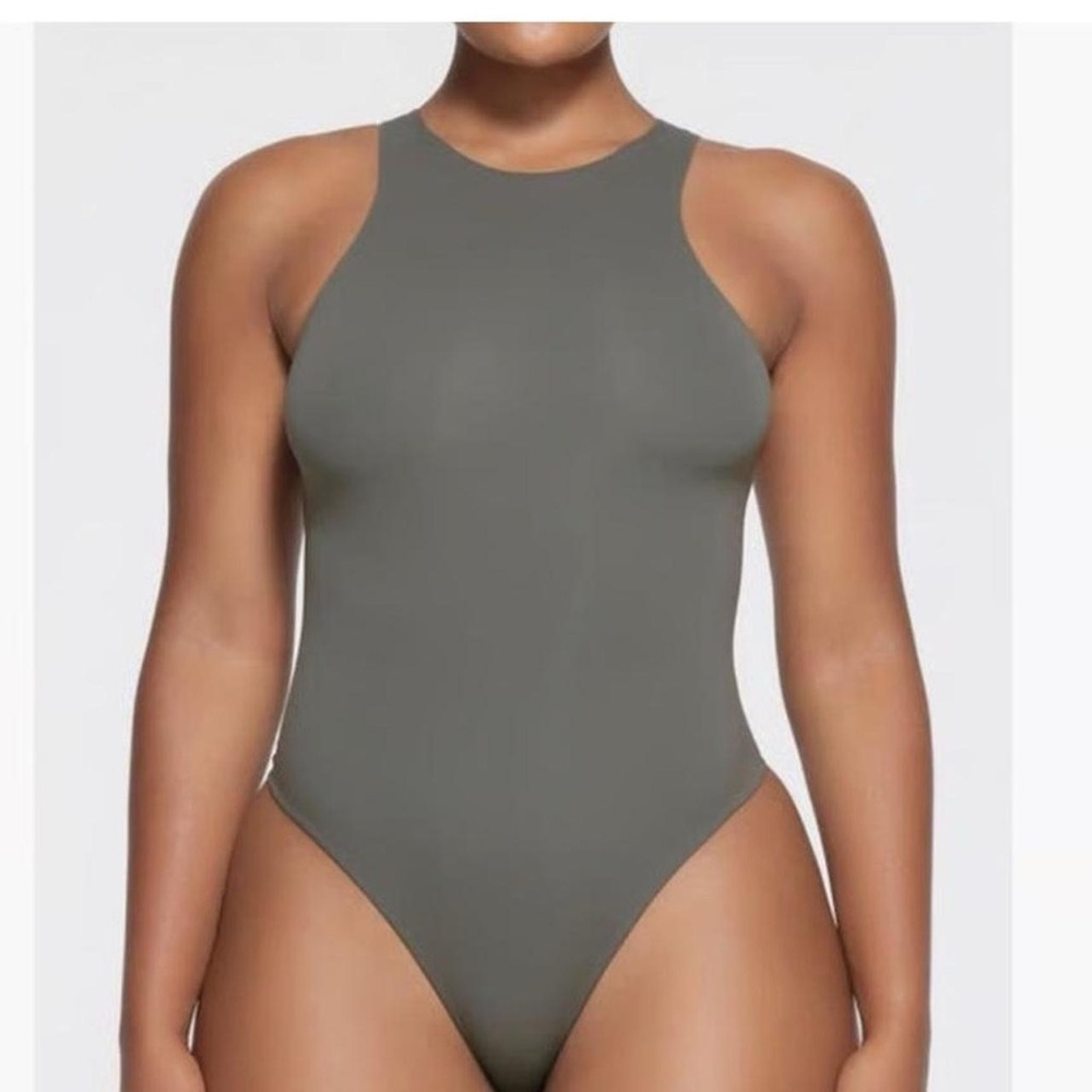 SKIMS Grey Fits Everybody Bodysuit